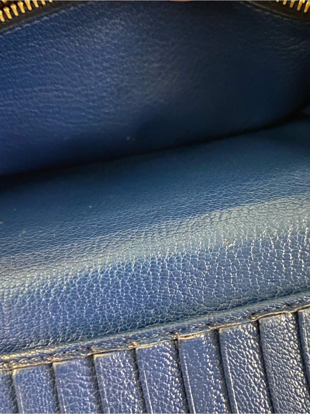 Miu Miu Madras flap wallet | Blue - Picture 3 of 7